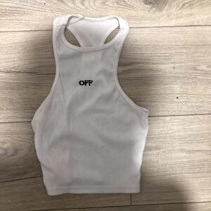 Off-white cropped tank top women’s razorback